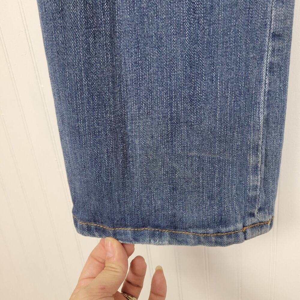 The Great China Wall Blue Boot Cut Jeans with Black Embroidery - Picture 9 of 10
